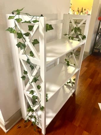 3-tier solid wood shelf 1