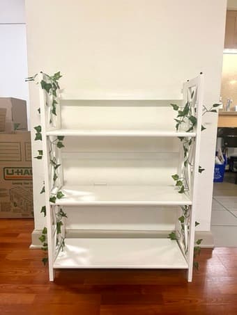 3-tier solid wood shelf 2