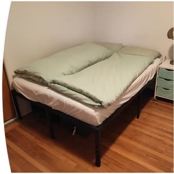 Bedframe + mattress, Pickup in Menlo Park by July 31st 1