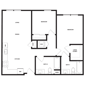 1BR/1BA Master Suite Sublet in 2BR/2BA 5 mins from campus (Sept - Oct) 1