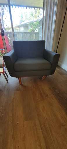 Living room couch and chair 3