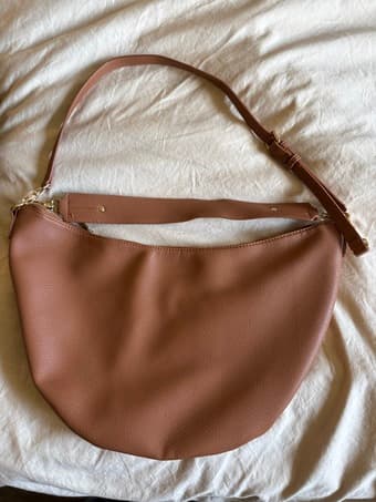 Recycled Vegan Leather Hobo Sling Bag 1