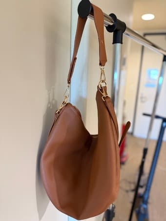 Recycled Vegan Leather Hobo Sling Bag 2