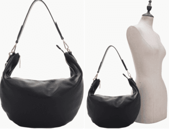 Recycled Vegan Leather Hobo Sling Bag 3