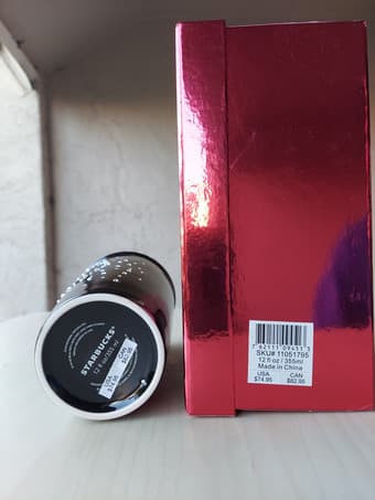 Starbucks Swarovski Crystal Black 12oz Tumbler Mug Limited Edition New 3