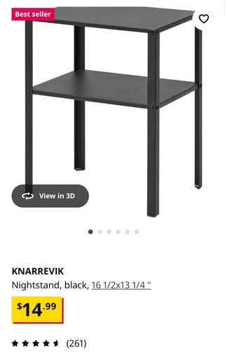 Cheap ikea nightstand 1