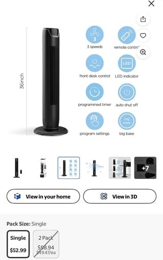 small desk / oscillating fan 3
