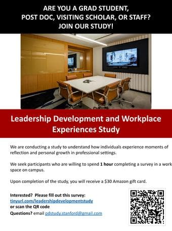 Leadership Development Study: $30 for 60 minutes! 1