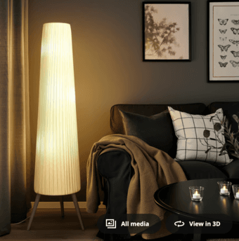 Selling 2 beautiful white lamps 2