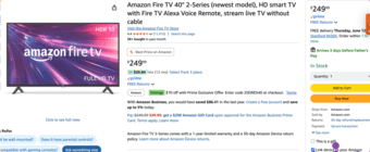 AMAZON FIRE TV 40" INCH SMART TV 2