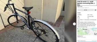 Trek FX series 7.1, multi speeds commuting bike, L size 1