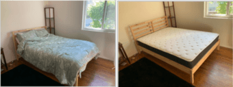 IKEA Full-sized Bed + Mattress (disassembled, ready for pickup) 1