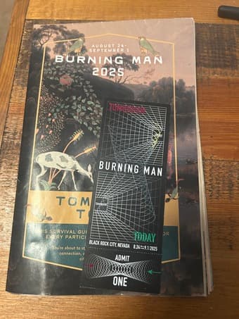 Selling 1x Burning Man ticket (Tier $650) 1