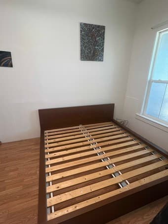 Ikea Malm King size bed with base included 1