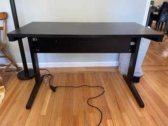 Black office desk in great condition! 2