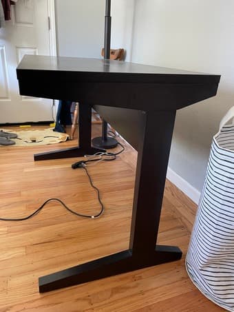 Black office desk in great condition! 3