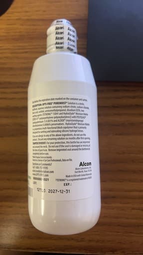 Opti‐Free PureMoist Contact Lens Solution Brand new, On‑Campus Pick up 3