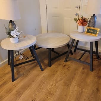 Center table and two adjacent coffee tables 2