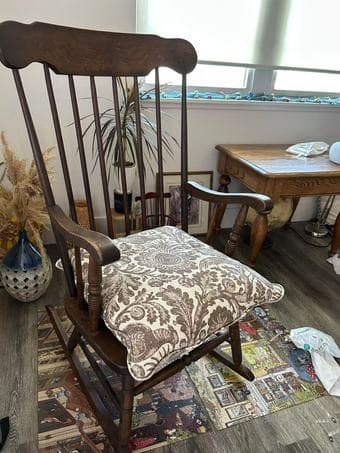 Wooden Rocking Chair for only $25 2
