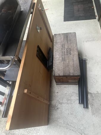 Solid Wood Desk with Adjustable Keyboard Mount – $75 (Stanford Area) 3