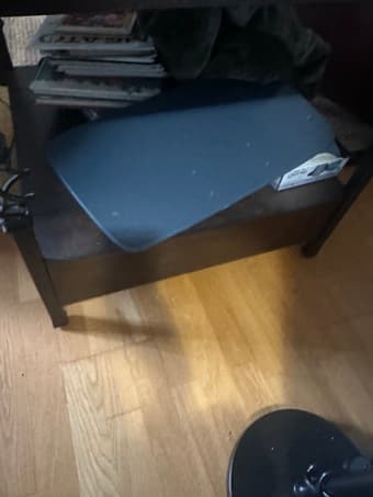 Solid Wood Desk with Adjustable Keyboard Mount – $75 (Stanford Area) 4