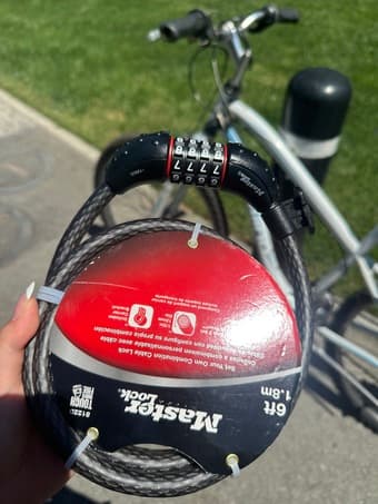 Bike with new lock! 2