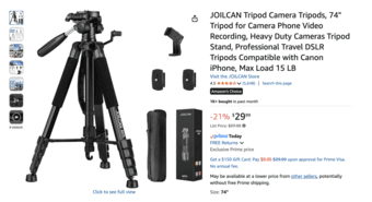 Tripod for camera and phone, foot massager(new), floor lamp 1