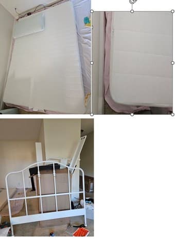 IKEA bedframe, matress and memory foam pillow sales 1