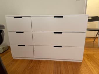 Like New 1. IKEA Nordli 6-drawer dresser 2
