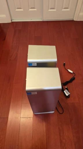 Pair of Sharper Image Ionic Breeze Quadra Air Purifiers 2