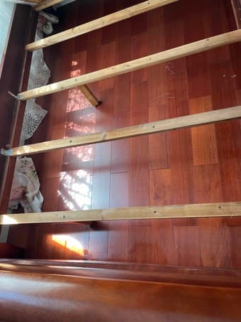 Solid wood full size bed for sale 2