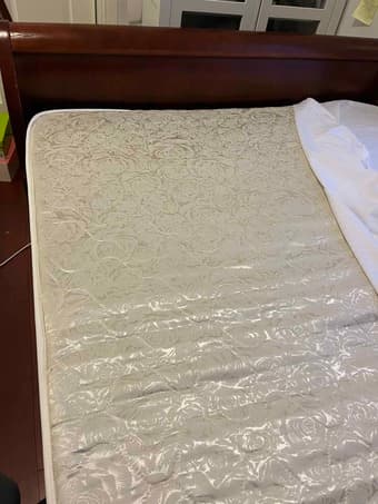 Solid wood full size bed for sale 4