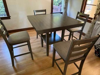 Moving Sale - Dining Table + Chairs / Bean Bag / Microwave / Rug 3