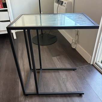 Laptop stand, black-brown/glass 1