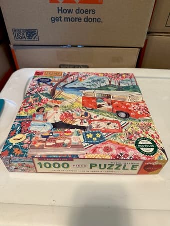 1000-piece Puzzle "Camper Life" 1