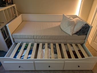 HEMNES White Daybed (Twin/Extendable) 1