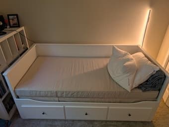 HEMNES White Daybed (Twin/Extendable) 3