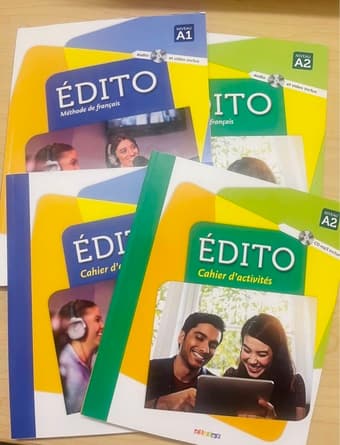 Edito Method A1 A2 textbook and workbook french language (FRENLANG 1) 1