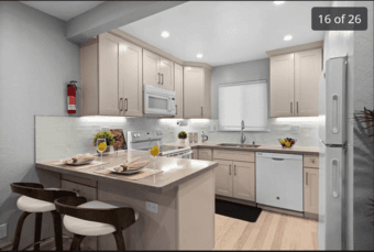 1 bed/1 bath furnished apt w/ washer/dryer, Mt View, flexible term 2