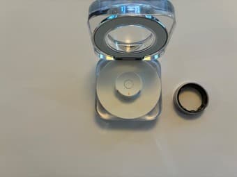 Samsung Galaxy Ring Titanium Silver Size 10 with Case 4