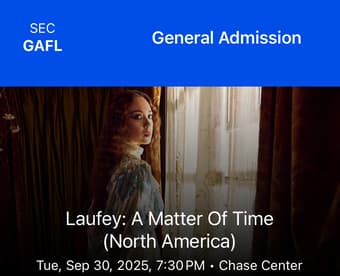 Laufey SF 9/30 - GA PIT 1