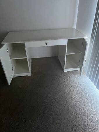 Furniture Sale: office desk, TV, bar stools 2