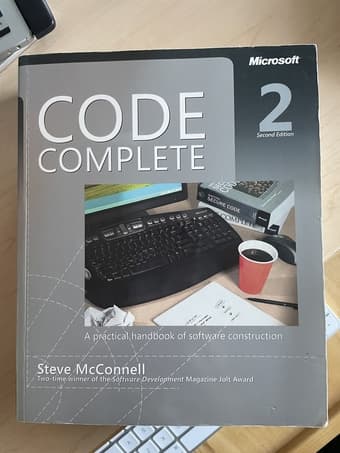 Book: Code Complete, Second Edition 1