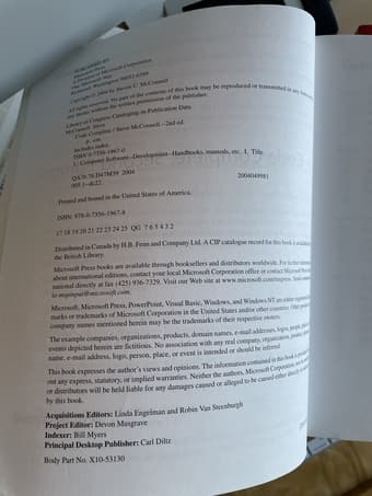 Book: Code Complete, Second Edition 2