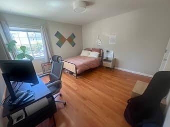 <1 yr old full bed complete set: frame, mattress, mattress covers 2