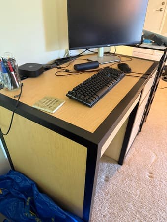 Wood/metal desk for sale 2