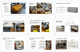 Moving Sale - sofa, chairs, tables, etc 1