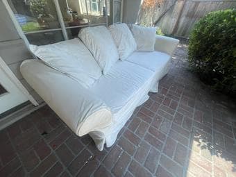 Pottery Barn Slip Cover Sofa (paid $2100) -- selling for $150 OBO 2
