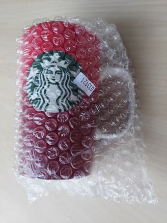 Starbucks Coffee Mug Red White 16 oz Holiday Christmas 2015 Brand New! 3