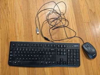 Logitech Keyboard and Mouse (wired) 1